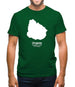 Uruguay Silhouette Mens T-Shirt