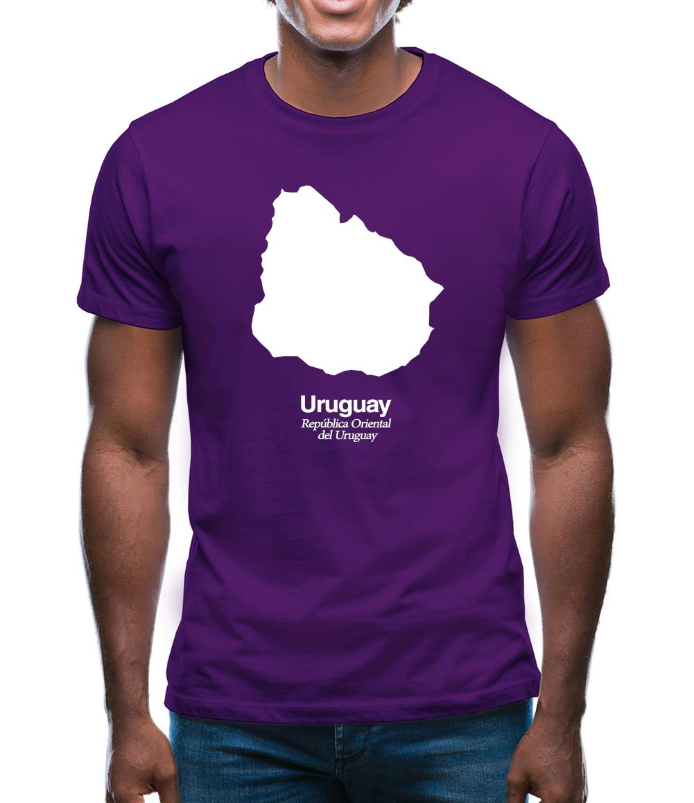 Uruguay Silhouette Mens T-Shirt