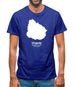 Uruguay Silhouette Mens T-Shirt