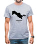 Uzbekistan Silhouette Mens T-Shirt