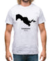 Uzbekistan Silhouette Mens T-Shirt