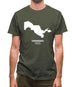 Uzbekistan Silhouette Mens T-Shirt