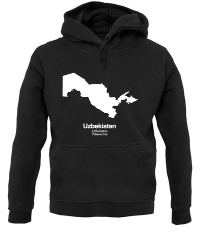 Uzbekistan Silhouette unisex hoodie