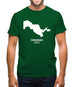 Uzbekistan Silhouette Mens T-Shirt