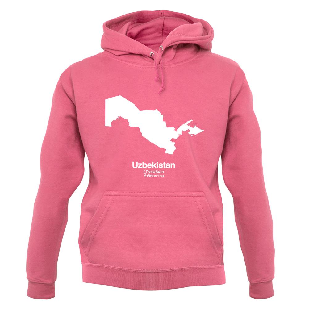 Uzbekistan Silhouette unisex hoodie