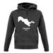 Uzbekistan Silhouette unisex hoodie