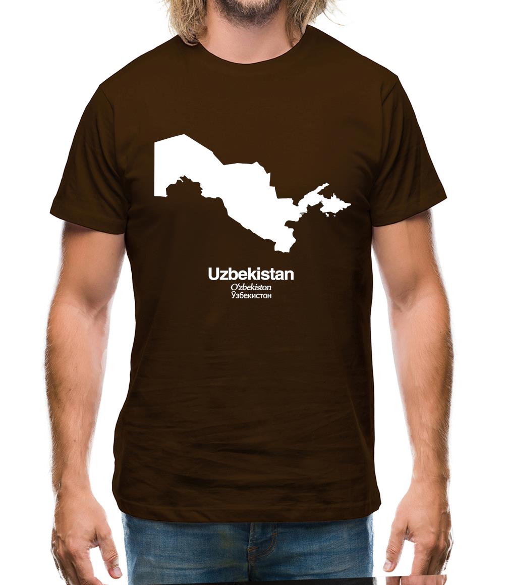 Uzbekistan Silhouette Mens T-Shirt