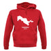 Uzbekistan Silhouette unisex hoodie