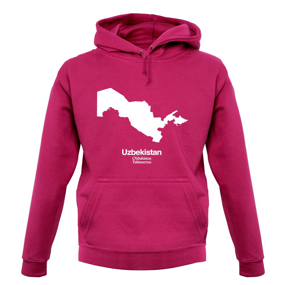 Uzbekistan Silhouette unisex hoodie
