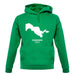 Uzbekistan Silhouette unisex hoodie