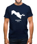 Uzbekistan Silhouette Mens T-Shirt