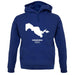 Uzbekistan Silhouette unisex hoodie