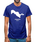 Uzbekistan Silhouette Mens T-Shirt