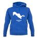Uzbekistan Silhouette unisex hoodie