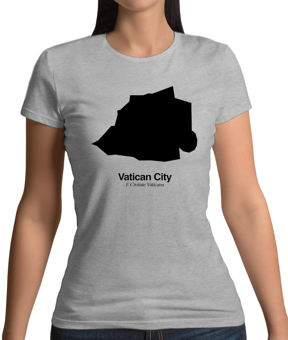 Vatican City Silhouette Womens T-Shirt