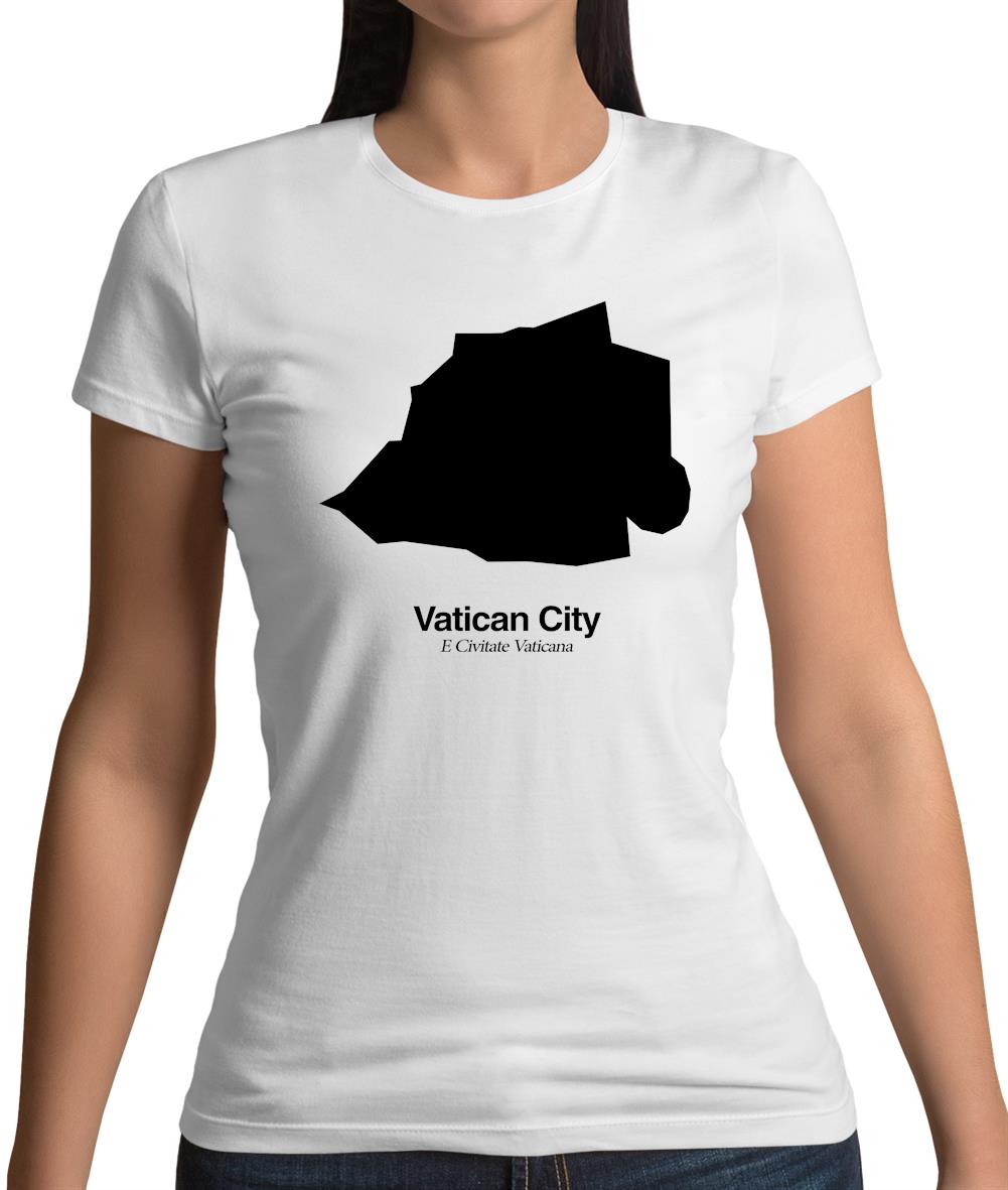 Vatican City Silhouette Womens T-Shirt
