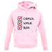 Crawl Walk Box unisex hoodie