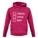 Crawl Walk Box unisex hoodie