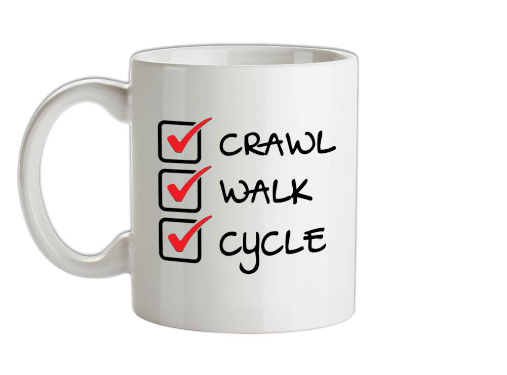 Crawl Walk Cycle Ceramic Mug