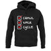 Crawl Walk Cycle unisex hoodie