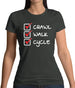 Crawl Walk Cycle Womens T-Shirt