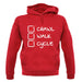 Crawl Walk Cycle unisex hoodie