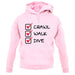 Crawl Walk Dive unisex hoodie