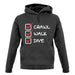 Crawl Walk Dive unisex hoodie