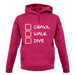Crawl Walk Dive unisex hoodie