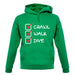 Crawl Walk Dive unisex hoodie