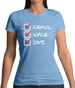 Crawl Walk Dive Womens T-Shirt