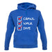 Crawl Walk Dive unisex hoodie