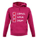 Crawl Walk Drum unisex hoodie