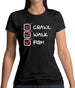 Crawl Walk Fish Womens T-Shirt