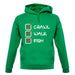 Crawl Walk Fish unisex hoodie