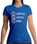 Crawl Walk Fish Womens T-Shirt