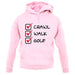 Crawl Walk Golf unisex hoodie