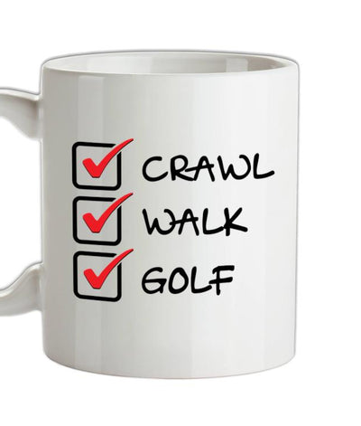 Crawl Walk Golf Ceramic Mug
