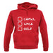 Crawl Walk Golf unisex hoodie