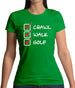 Crawl Walk Golf Womens T-Shirt