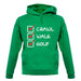 Crawl Walk Golf unisex hoodie