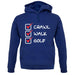 Crawl Walk Golf unisex hoodie