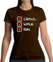 Crawl Walk Run Womens T-Shirt