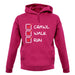 Crawl Walk Run unisex hoodie