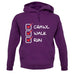 Crawl Walk Run unisex hoodie