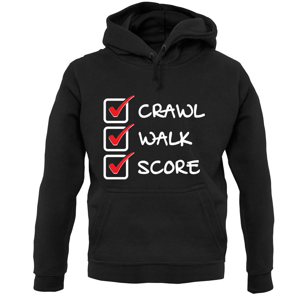 Crawl Walk Score Unisex Hoodie