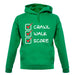 Crawl Walk Score unisex hoodie