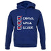 Crawl Walk Score unisex hoodie