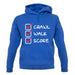 Crawl Walk Score unisex hoodie