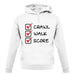 Crawl Walk Score unisex hoodie